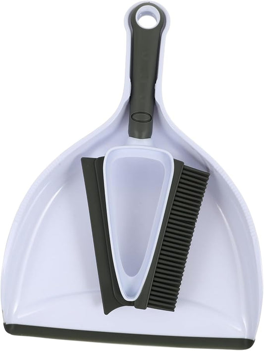 VOSAREA Pet Grooming and Cleaning Set - 1 Set Pet Hair Broom with Dustpan for Easy Removal - Ideal for Home Cleaning Cat and Dog Grooming Compact and Convenient for Small Spaces