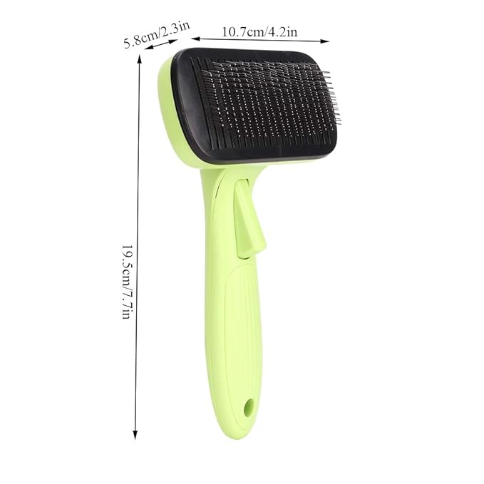 Cat Grooming Comb, Plastic Body, with Ergonomic Handle, One Button Operation for Pet Hair Removal, Suitable for Pet, Dog, Cats