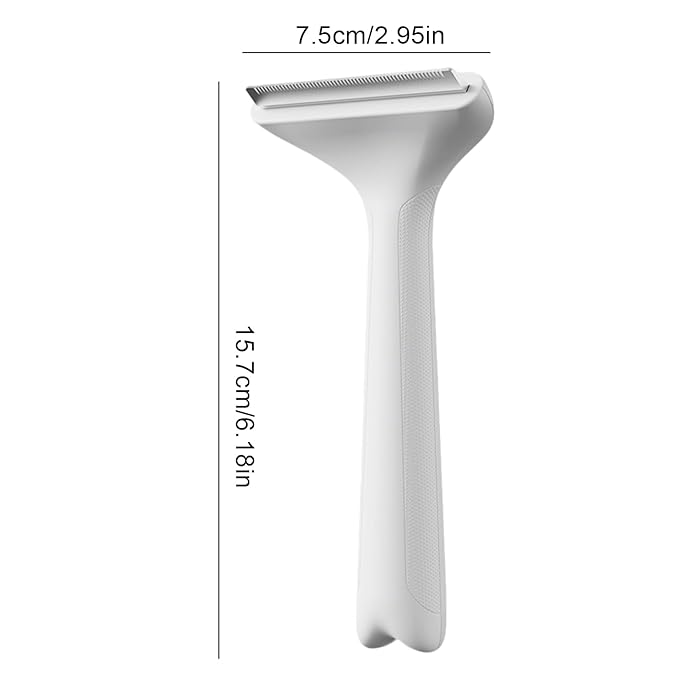 Dog Hair Remover,Stainless Steel Non-Slip Handle Cleaning | Cat Grooming Brush Pet Hair Remover - for Dematting Bathing Washing Knots Removal Puppy Kitten Home Apartment Travel