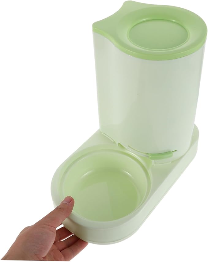 Cat Food Dispenser Machine Auto Feeding Station Non-Spill Bowl Pet Drinking Fountain Clean Design Suitable for Cats and Dogs