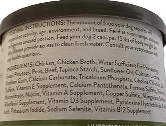 Simply Nourish Grain Free Adult Dog Chicken & Beef Stew Shreds (3) 10 Ounce Cans
