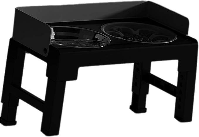 Dog Feeder Food Water Bowl Double Bowl Height Adjustable Large Capacity 2 in 1 Pet Feeding Supplies Slow Feeder Bowls Puppy