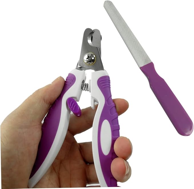 BESTonZON Pet Nail Clipper for Dogs and Cats Grooming Scissors Stainless Steel Nail Cutters Spring Release Handle