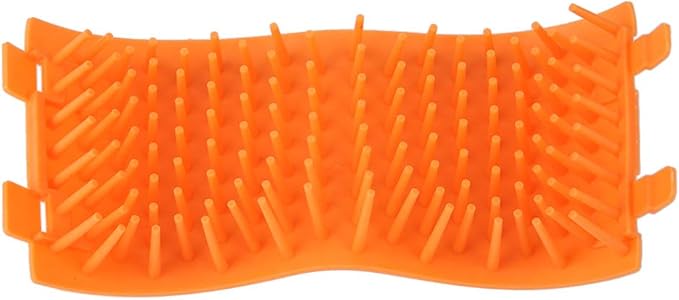 Portable Pet Paws Cleanseing Cup, Multifunctional Grooming Tool for Cats and Dogs, Rubber Silicunique, Easy to Cleanse and Use (Orange)
