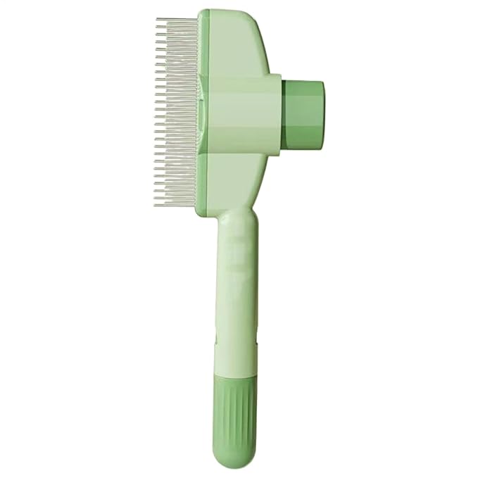 Cat Brush - with Release Button Grooming Supplies,Long Hair Cat Brush Dematting Comb | for Long Short Puppy Kitten Pet Undercoat Indoor Home Travel Bath Massage