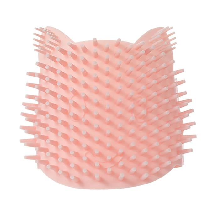 SUPVOX Silicone Cat Massage Brush Adjustable Grooming Tool for Cats Dogs Dual Use Dry for Removing Loose Fur and Itching Relief