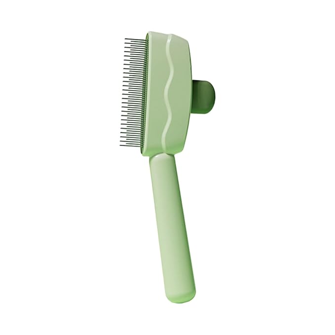 Cat Deshedding Brush with Massage Function ABS Cat Grooming Tool for Shedding Control and Coat Care