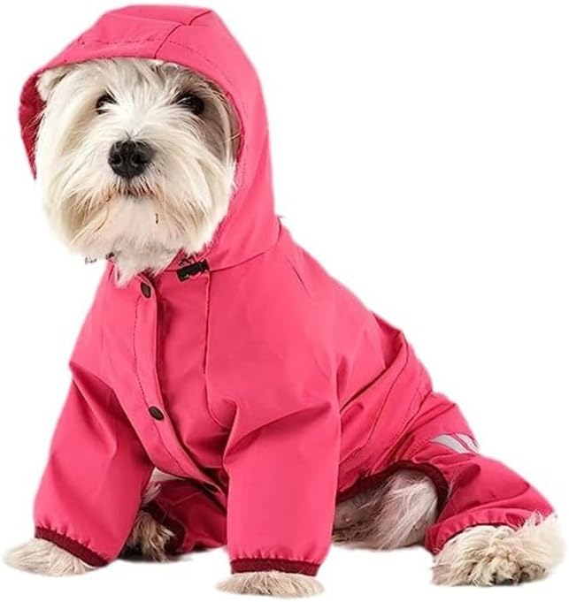 Windproof Dog Raincoats Pet Hood Raincoats Reflective Pet Jackets Dogs Supplies