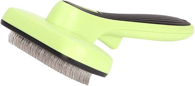 Cat Grooming Comb - Retractable Cat Brush with Release Button for Indoor Cats Shedding, Gently Removes Loose Undercoat - Automatic Cats Self Cleaning Slicker Brushes Tool