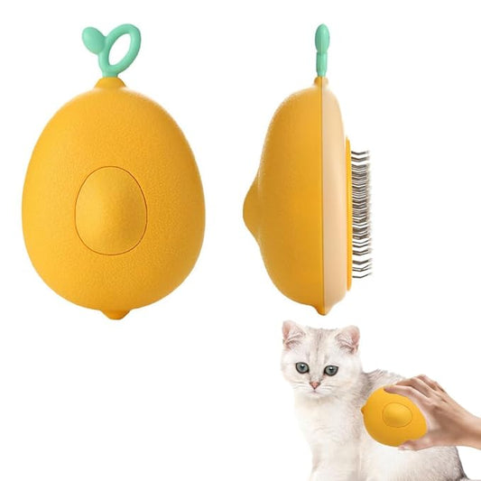 Cat Brush, Self Cleaning Cat Grooming Brush Avocado Shaped Pet Deshedding Brush for Short Long Haired Small Dogs Cats Rabbits