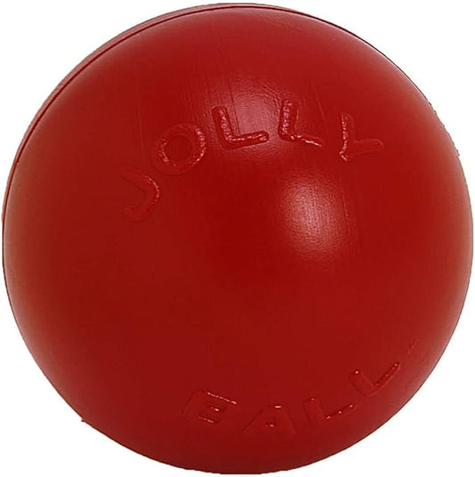 Jolly Pets Push-n-Play Ball Dog Toy, 4.5 Inches/Small, Red