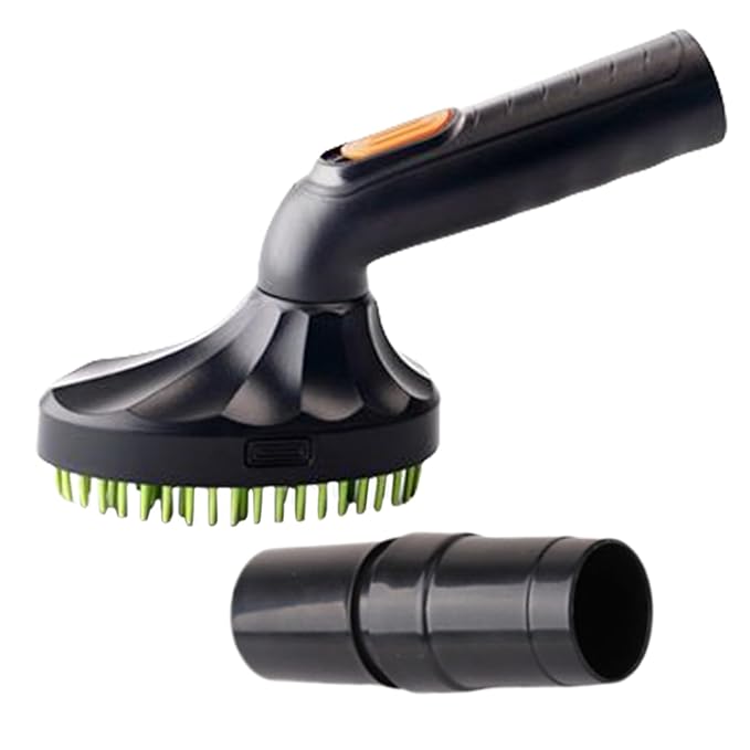 Vacuum Pet Brush, Hair Grooming Attachment, 6x3 Inches Shedding Cleaner with Soft Bristles, Sturdy Cat Grooming Tool, Home Accessory with Easy Fit, Pet Care Gear for Cats Dogs