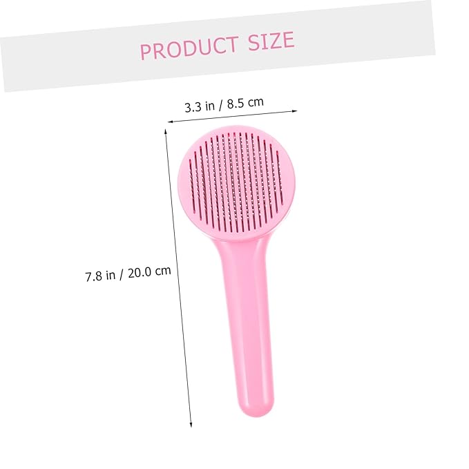 Kisangel Grooming Comb for Cats and Dogs Ergonomic Pet Brush for Removing Loose Hair Lightweight Design for Kittens and Dogs Comfortable Grooming Tool