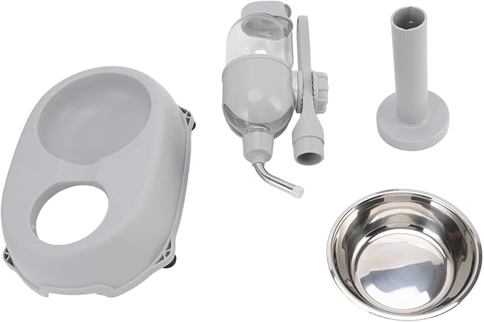 Pet Standing Water Dispenser Bowl, Cat Dog Standing Bowl, 500ml Multifunctional Detachable Height Pet Automatic Standing Water Feeder