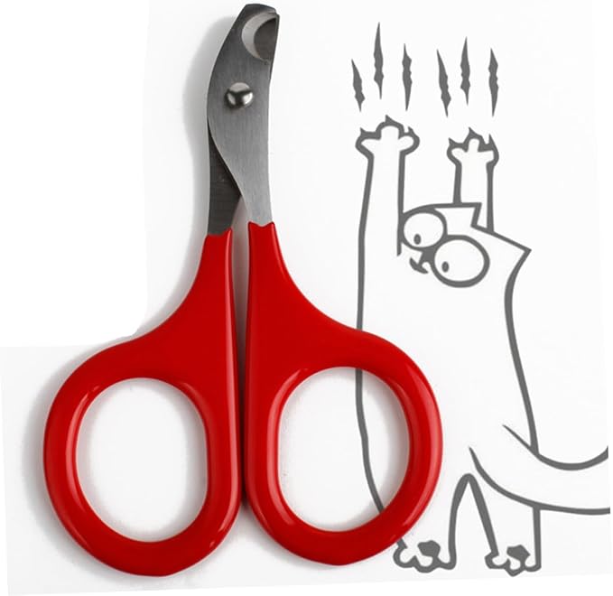Beaupretty 6pcs Dog Nail Trimmer Stainless Steel for Dogs Cat Grooming Scissors Pet Nail Bend Cutter Home Salon Clipper