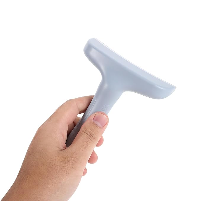 POPETPOP Pet Hair Removal Tool Dog Grooming Comb Large Blue Deshedding Brush for Shedding and Detangling Cats and Dogs Undercoat Grooming Supplies