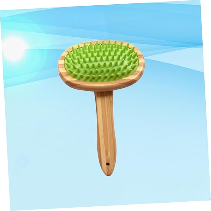 Multi-function Pet Comb Brush Dog Cat Grooming Tool Massage Cleaning Brush Ergonomic Handle for Home Travel