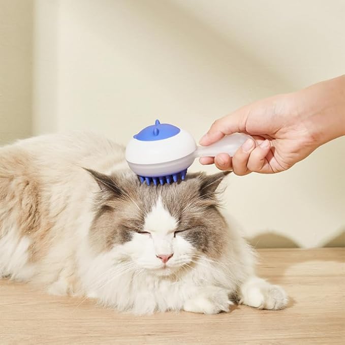 2 in 1 Pet Brush Comb for Cats and Dogs Blue