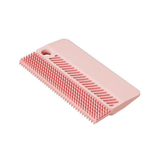 Cat Grooming Brush Silicone Dog Hair Remover Tool Double-Sided Pet Comb for Cat Dog Rabbit (Pink, One Size)