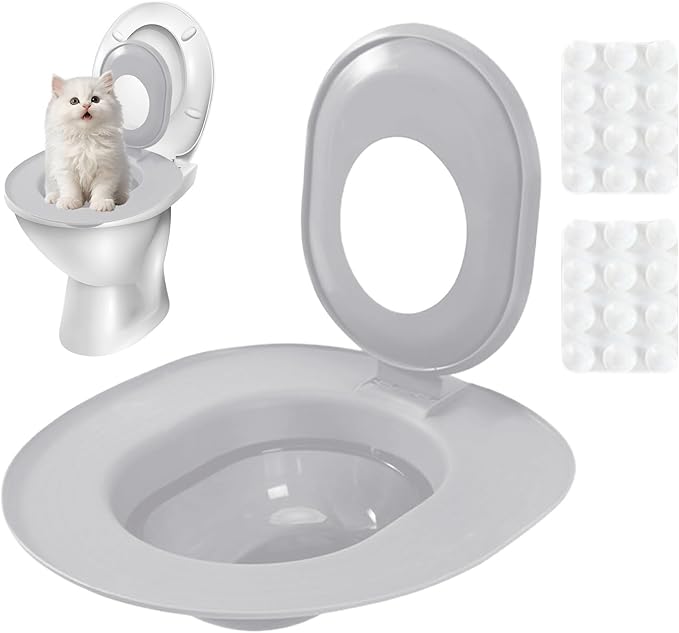 Cat Toilet Trainer Kit, Removable Urinal Potty Seat, Cat Toilet Seat, for Indoor Home Apartment Bathroom Basement Pet Shop