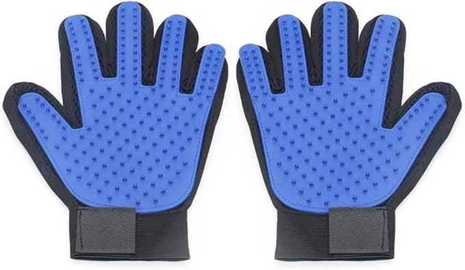 cat Depilation Gloves Cleaning Grooming Gloves pet Bathing scrubbing Gloves to Remove Loose Fur 1 Pair