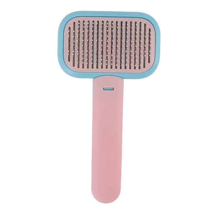 Pet Slicker Brush, Self Cleaning Massage Prevent Slip Dog Cat Grooming Comb, Cat Grooming Brush Self Cleaning Slicker Pet Massaging Tool for Shedding Hair, default, defult