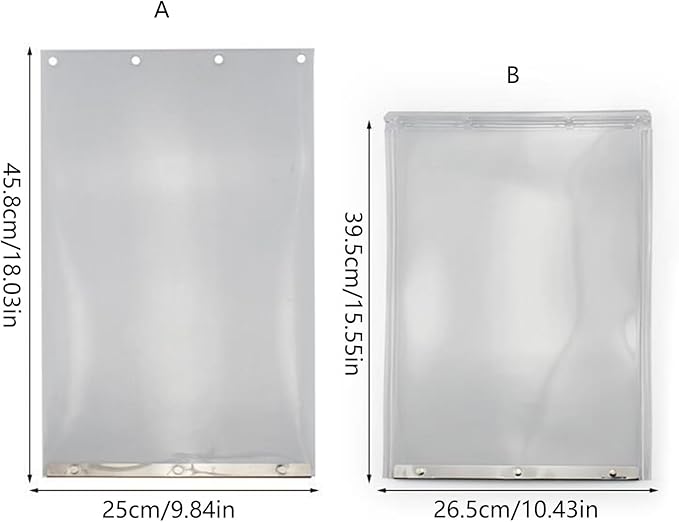 Pet Door Large Replacement Dog Flap Supplies Clear Interior and Exteriors House Replacement Clear