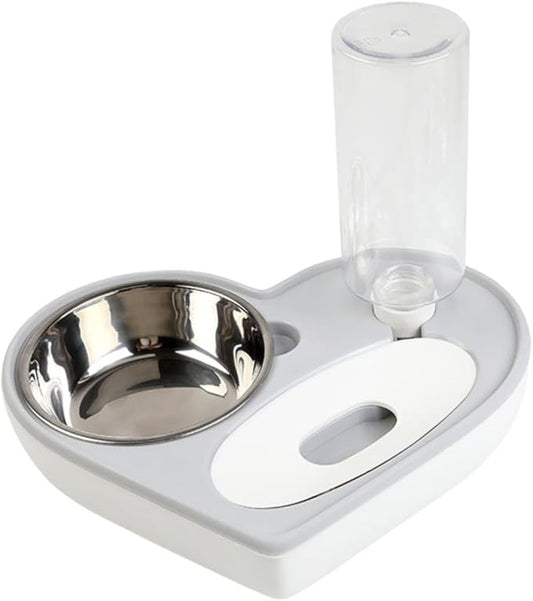 Pet Water Feeder Auto Dog Cat Bowl Heart Shape Material Safe Cat Dog Drinking Fountain