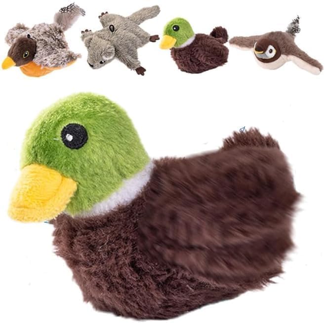 AIIONP Bird Cat Toy, 2026 New Flying Bird Cat Toy, Simulation Interactive Chirping Bird Cat Toys with Flapping Wings for Indoor Cats Kitten Toy (C)