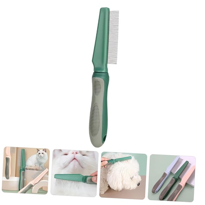 Multi-functional Pet Comb for Cats and Dogs Portable Grooming Tool with Dense Needle Design for Knot Removal Comfortable Grip and Stylish Look for Floating Hair and Prevention