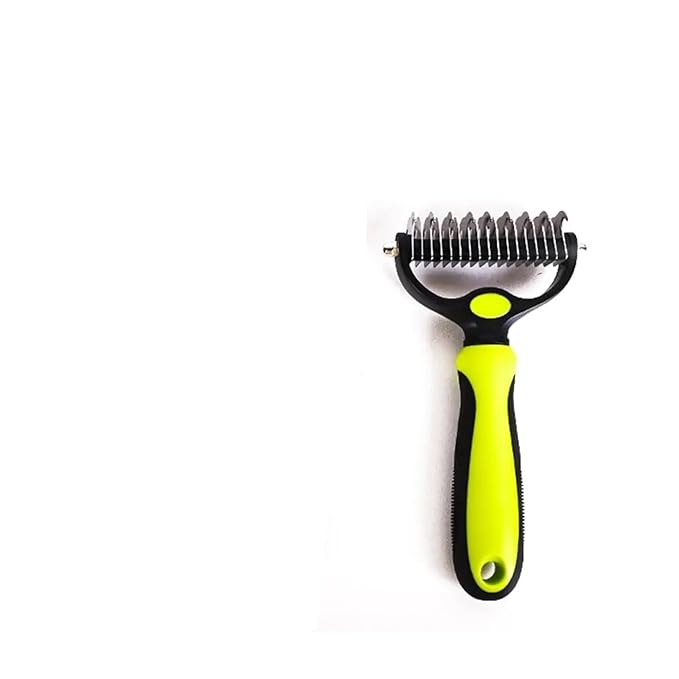 A Pet Double-sided Knot Comb Dog Comb Dog Comb Cat Beauty Hair Removal Cat Comb Pet Supplies(Blue,Small)