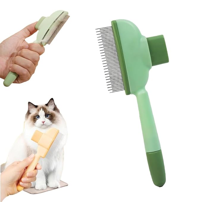 Cat Grooming Comb (Green)