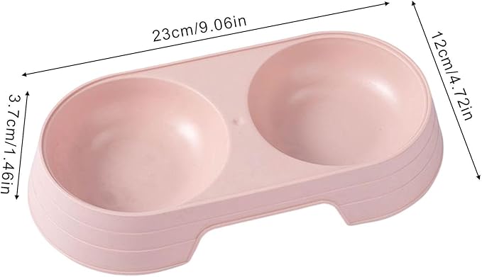 Genérico Cat Bowls for Food and Water | Macaron Elevated Double Dog Bowls, Dog Bowl for Food for Non-Slip Bowl for Small Pets
