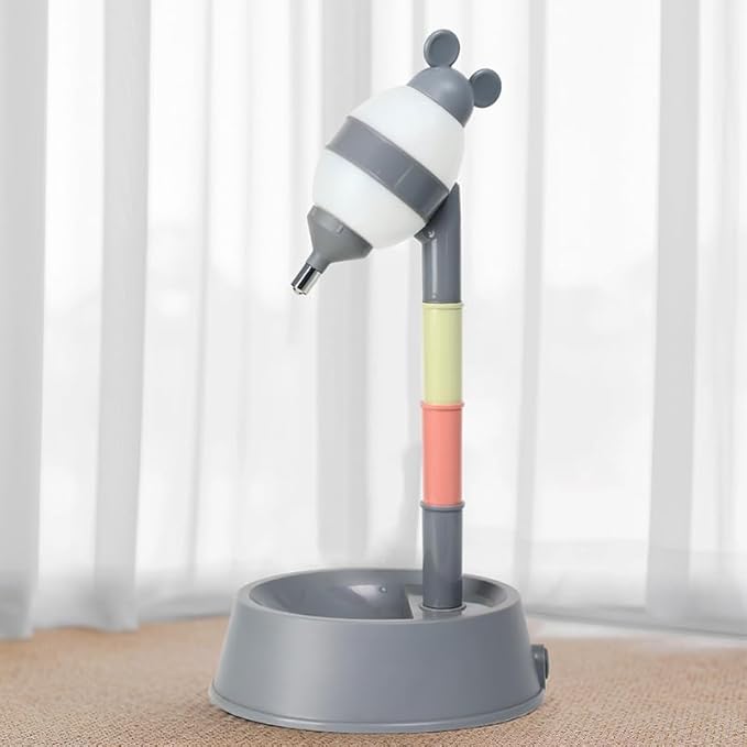 Buyter 2 in 1 Cat Feeder,Adjustable Dog Food Feeder & Water Dispenser,Pet Food Water Dish 2.2L Food and 528ML Waterer