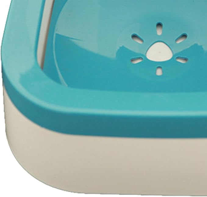Dog Water Bowl Dispenser Water Feeder for Dogs Feeder Cat Dog Supplies Cat Bowls Water Dispenser for Pet Messy Drinkers Kitten, Blue