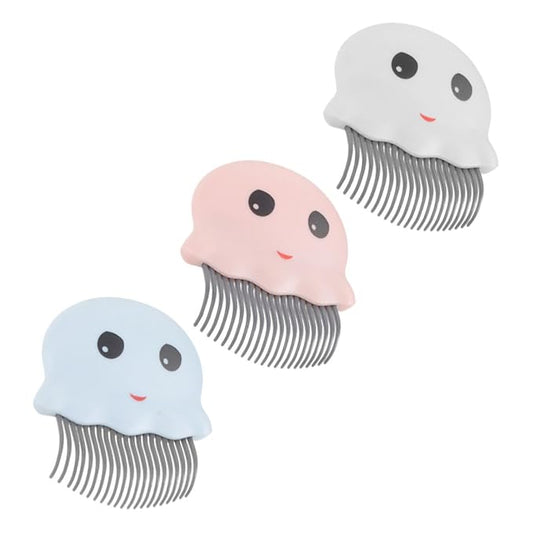 POPETPOP 3Pcs Pet Undercoat Remover Comb Set Cartoon Design Grooming Tool for Cats Efficient Hair Detangler Grooming Brush for All Fur Types Reduces Shedding and Keeps
