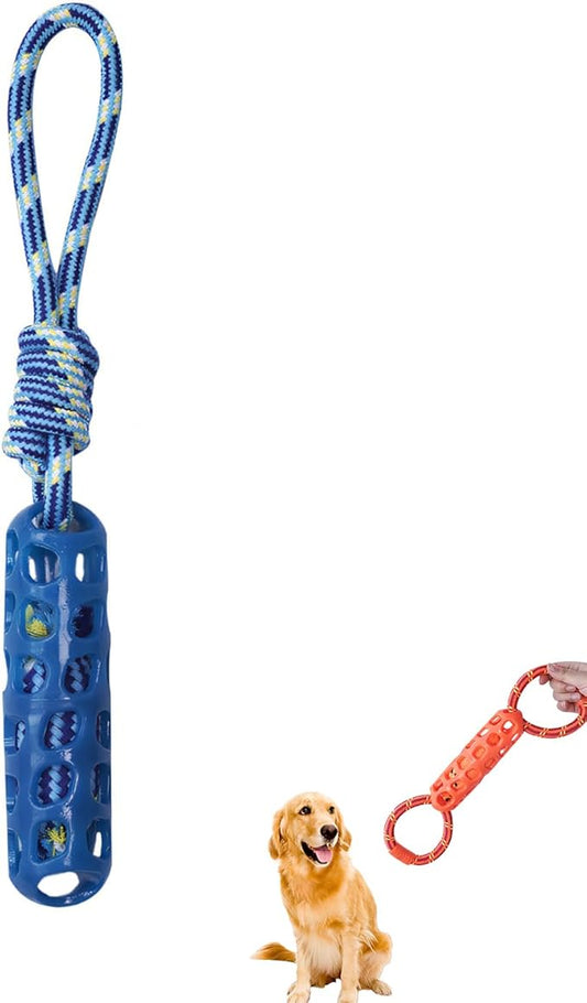 Colorful Dog Rope Chew Toy, Interactive Tug Toy for Pet Dental Health, Durable Puppy Teething Toy, Fun Indoor Outdoor Pet Play Supply for All Dogs (Toothbrush Blue)