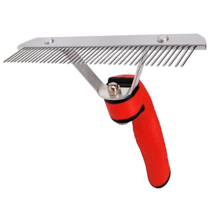 Rake Design Dog Hair Comb Pet Cat Hair Grooming Comb Single Row Comb Pet Supplies Accessories for Home Shop