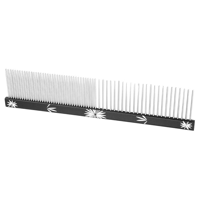 ZJchao Pet Hair Trimmer Comb for Dogs Cats - Anti-Static Grooming Tool for Eyes Ears Legs (Black)