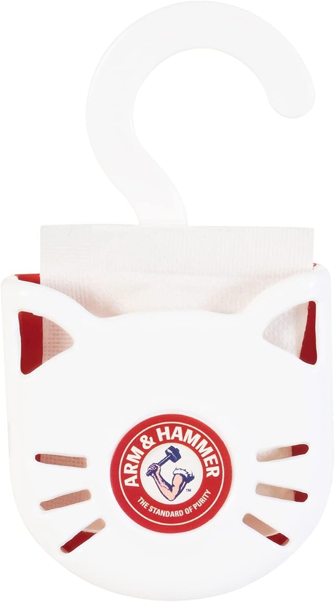 Arm & Hammer Cat Litter Pan Purrifying Pak, Removeable 30 Day Litter Box Deodorizer, 3-Pack