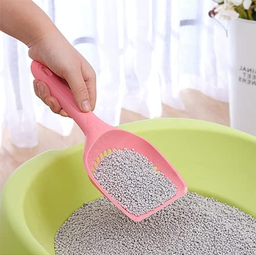 XTYPE Plastic Cat Litter Scoop Pet Care Sand Waste Scooper Shovel Hollow Cleaning Tool Hollow Style Lightweight Durable Easy to Clean cat Litter Shovel (Color : Clear)