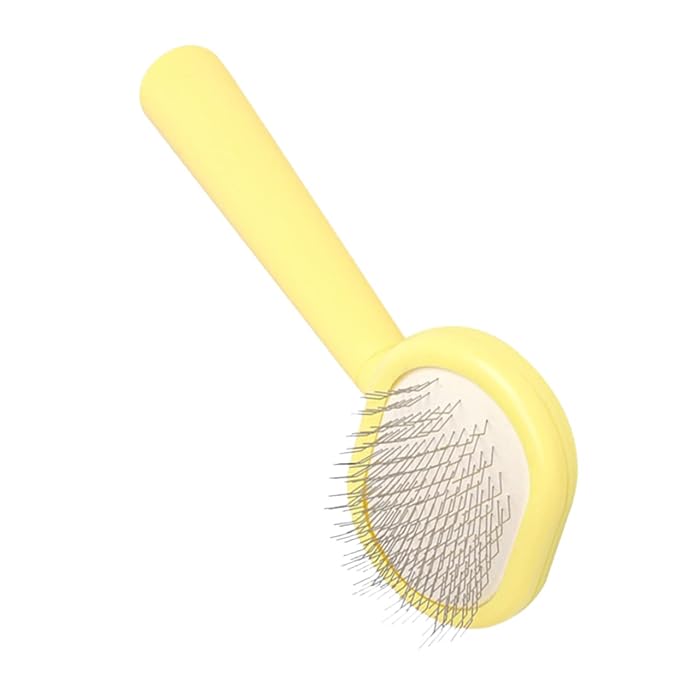 VICASKY Plastic Pet Hair Comb Handled Cat Grooming Tool for Efficient Pet Cleaning Gentle Massage Effect for Dogs and Cats for Reducing Shedding
