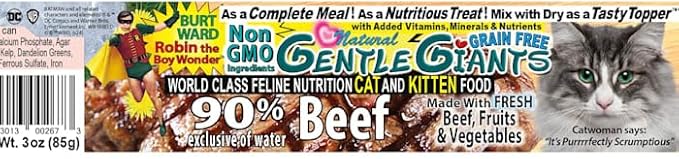 Gentle Giants Beef Wet Cat Food, 3 oz., Case of 24, 24 X 3 OZ