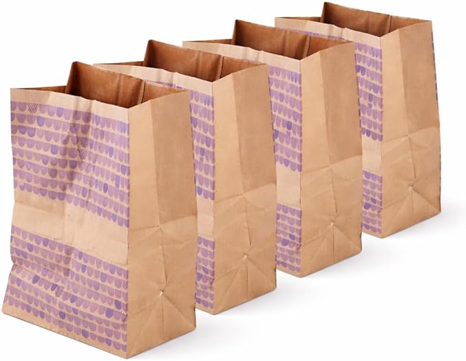 Catnip Infused Crinkly Paper Bag Cat Toys - All Natural & Recycled Materials - Made in USA - Interactive Hide and Seek for Indoor Cats and Kittens (4-Bags, Catnip)
