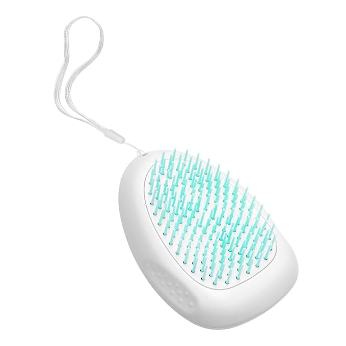 Pet Grooming Tool Hair Removal Comb for Dogs and Cats Comfortable Grip Hanging Lanyard for De-shedding and Cleaning Practical and Reusable Grooming Brush