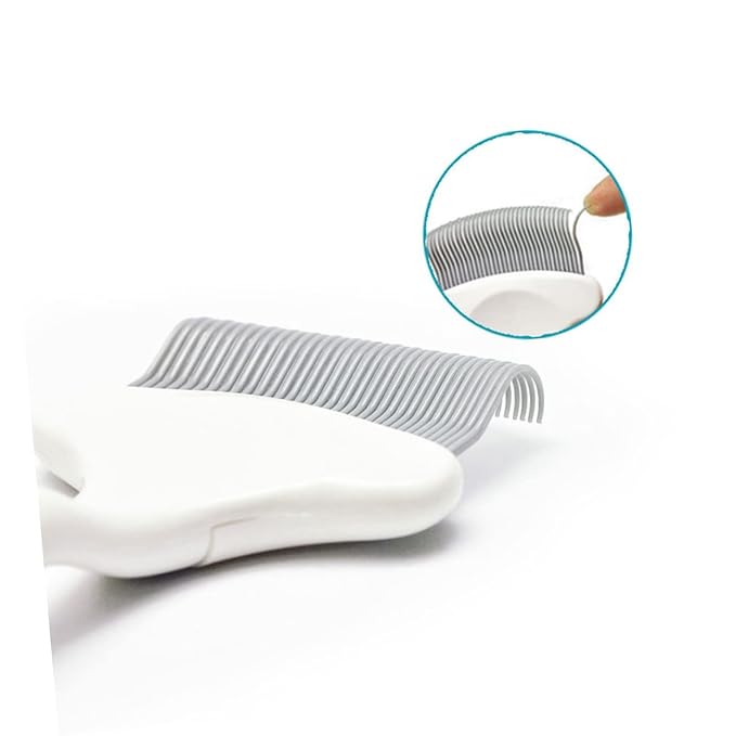 Happyyami Practical Material Cat Grooming Comb Dander Remover for Long Haired Cats Pet Brush Parting Comb