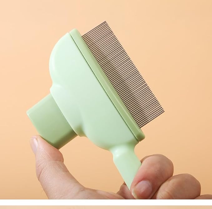 2pcs Cat Lice Comb Pet Hair Removal Tool Cat Brush For Indoor Cats, Self-Clean Pet Comb, Flea Comb Brush For Shedding