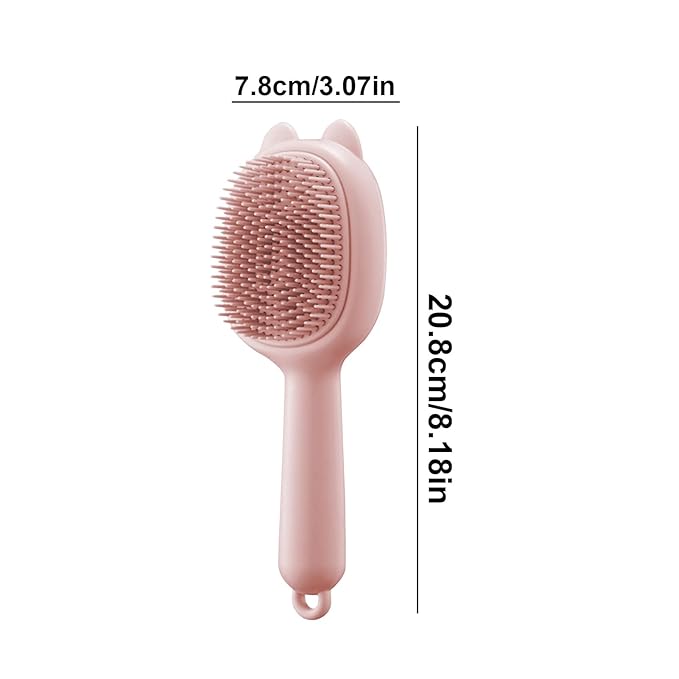 Cat Grooming Brush | Gentle Cleaning Massage Tool - Pet Comb Massage Bath Brush - for Bathing Indoor Washing Wet Outdoors Kitten Puppy Dog