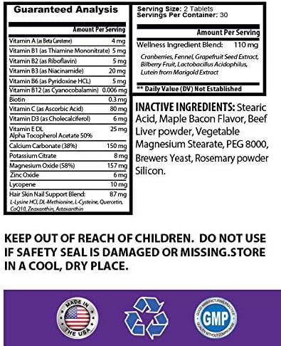 I LOVE MY PETS LLC cat Skin and Coat Treat - PET Healthy Hair and Coat - for Dogs and Cats - Premium Formula - Vitamin b for Cats - 2 Bottles (120 Treats)