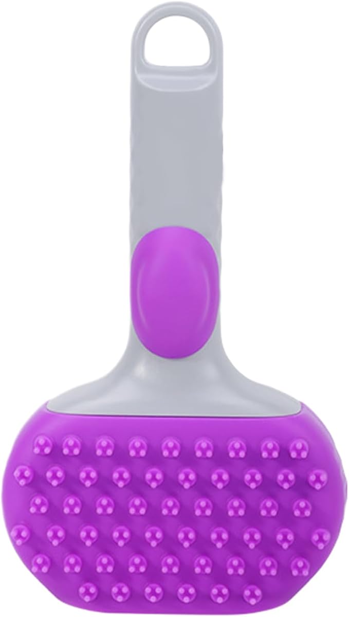 Cat Brush, Pet Grooming Brush Double-Sided, Knot Proof Deep-Cleaning Massager, Gentle Hair Care with Steam, Ergonomic Handle, Shedding Removal Bathing Kitten Dog Supplies